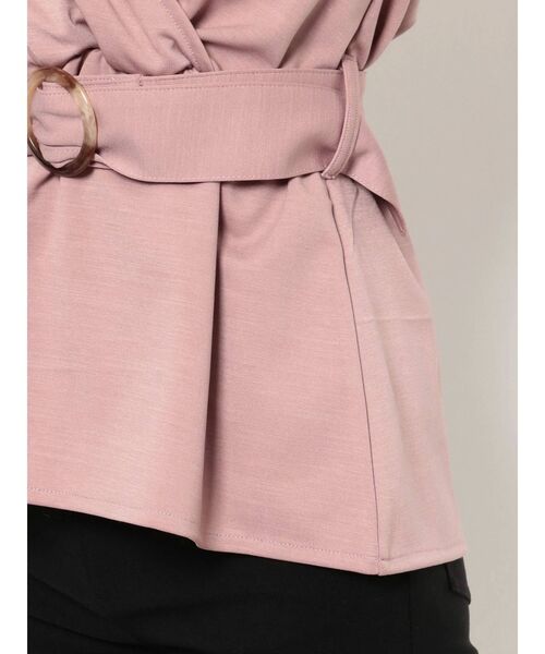 RESEXXY(リゼクシー)の「カシュクールカットトップス(Tシャツ/カットソー・レディース・ブラック/ピンク/ホワイト・FREE)」の22枚目の写真