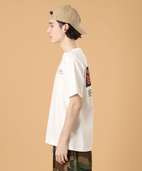 AVIREX（アヴィレックス）の「ナバル シーチィング パッチド Tシャツ/NAVAL SHEETING PATCHED T-SHIRT / アヴィレックス /AVIREX（Tシャツ/カットソー・メンズ・ホワイト/ブラック/ダークオリーブ/オレンジ・MEDIUM/X-LARGE/LARGE/XX-LARGE）」の9枚目の写真