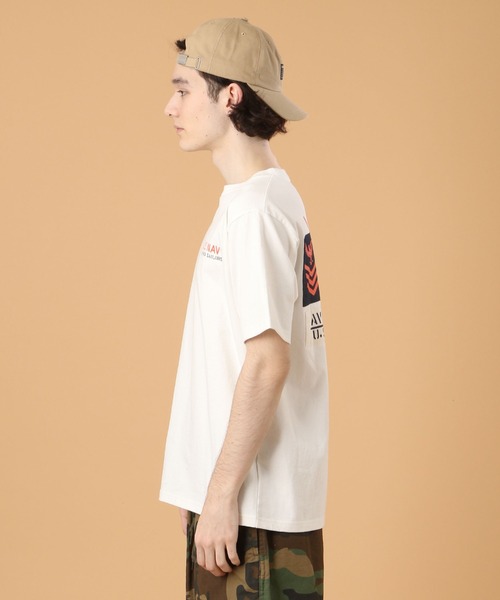 AVIREX（アヴィレックス）の「ナバル シーチィング パッチド Tシャツ/NAVAL SHEETING PATCHED T-SHIRT / アヴィレックス /AVIREX（Tシャツ/カットソー・メンズ・ホワイト/ブラック/ダークオリーブ/オレンジ・MEDIUM/X-LARGE/LARGE/XX-LARGE）」の15枚目の写真