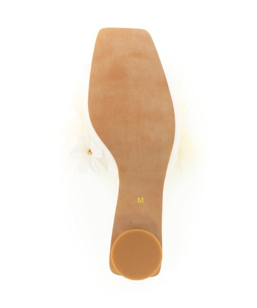 RANDA（ランダ）の「フラワーデザインクリアミュールサンダル（サンダル・レディース・ホワイト/パープル/ブルー・LL/S/M/L）」の16枚目の写真