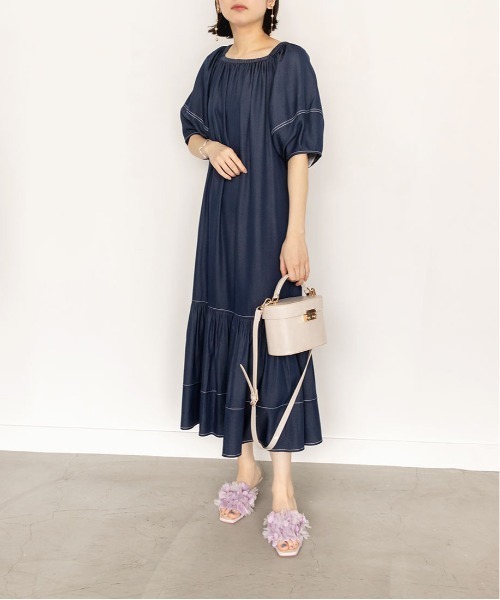 RANDA（ランダ）の「フラワーデザインクリアミュールサンダル（サンダル・レディース・ホワイト/パープル/ブルー・LL/S/M/L）」の21枚目の写真