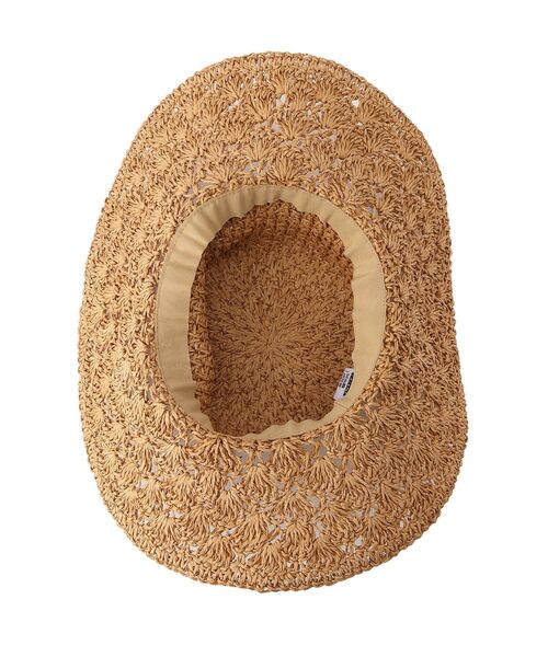 INDIVI（インディヴィ）の「◆ペーパークロシェハット（ハット・レディース・ベージュ/オフホワイト・00）」の7枚目の写真