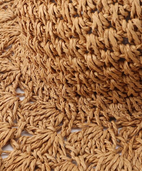 INDIVI（インディヴィ）の「◆ペーパークロシェハット（ハット・レディース・ベージュ/オフホワイト・00）」の8枚目の写真