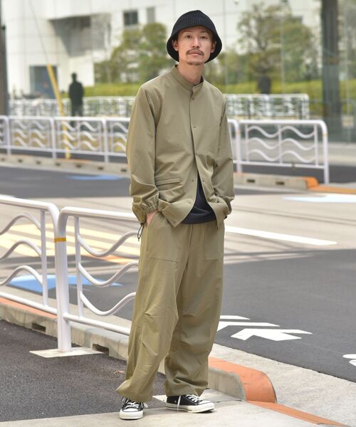 SHIPS(シップス)の「SHIPS:〈遮熱/UVカット/吸水速乾/接触冷感〉SHELTECH(R) スタンド コーチブルゾン(ブルゾン・メンズ・ブラック/オリーブ・SMALL/MEDIUM/LARGE/X-LARGE)」の7枚目の写真