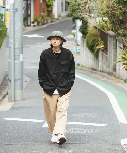 BROKEN BASE(ブロークンベース)の「ミリタリーポケットオーバーシャツ(シャツ/ブラウス・メンズ・ブラック/カーキ・MEDIUM/LARGE)」の3枚目の写真