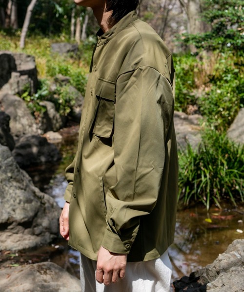 BROKEN BASE(ブロークンベース)の「ミリタリーポケットオーバーシャツ(シャツ/ブラウス・メンズ・ブラック/カーキ・MEDIUM/LARGE)」の17枚目の写真