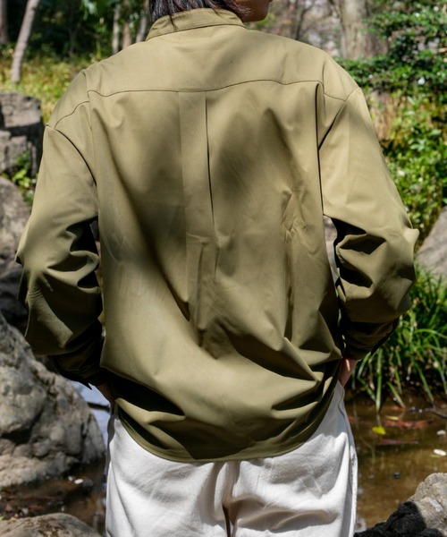 BROKEN BASE(ブロークンベース)の「ミリタリーポケットオーバーシャツ(シャツ/ブラウス・メンズ・ブラック/カーキ・MEDIUM/LARGE)」の18枚目の写真