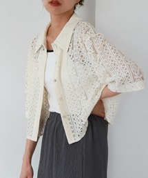 feepur | ハーフスリーブレースシャツ(シャツ/ブラウス)