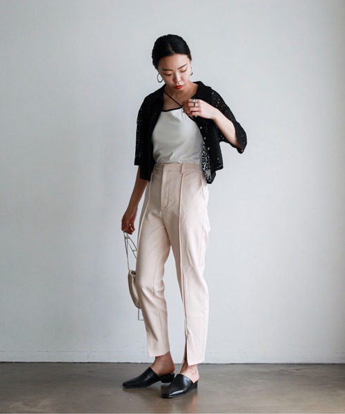 feepur(フェピュール)の「ハーフスリーブレースシャツ(シャツ/ブラウス・レディース・アイボリー/ブラック・MEDIUM)」の19枚目の写真