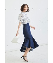 SNIDEL | ハイウエストヘムボリュームスカート(スカート)