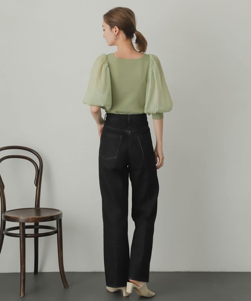 (取寄) サンクチュアリ レディース ファジー ボリューム スリーブ セーター women SENSE OF PLACE by URBAN RESEARCH ニット セーター ストレッチ
