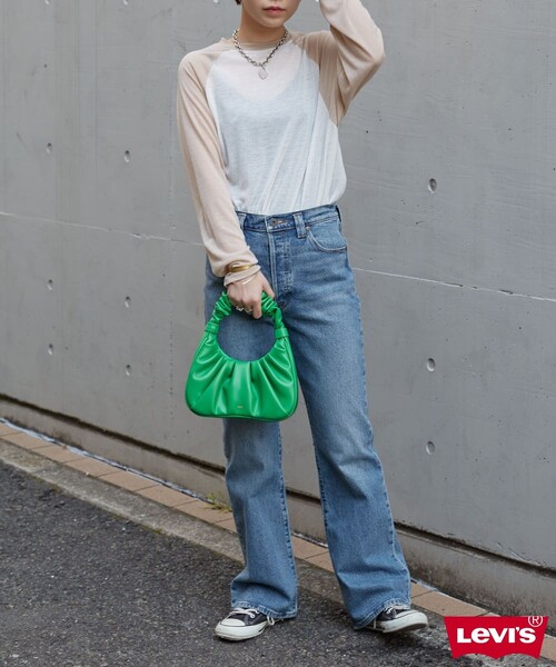 Levi's RED（リーバイスレッド）の「LEVI'S RED/リーバイスレッド RIBCAGE BOOT SPACE CONTINUUM STRETCH（デニムパンツ・レディース・サックスブルー/ブルー・25/26/27/28）」の7枚目の写真