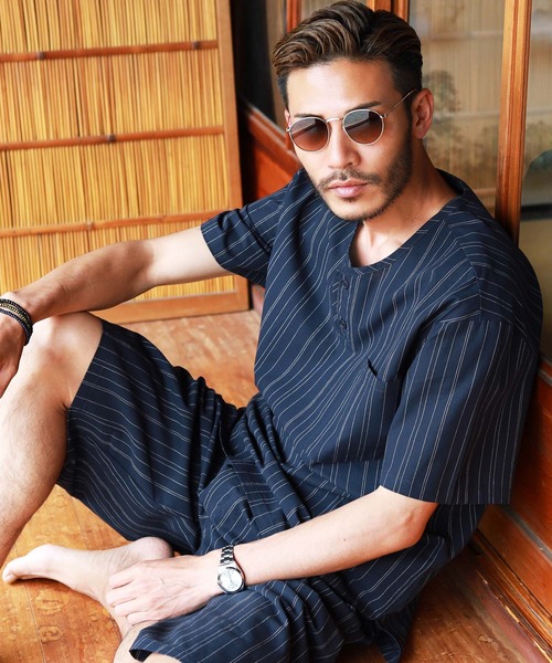 jiggys shop（ジギーズショップ）の「しじら織り甚平 上下セット お祭り 花火大会 父の日 プレゼント ギフト（浴衣・メンズ・ブラック系その他/グレー系その他/ブルー系その他5/ブラック系その他3/ホワイト系その他/ブラック系その他5/ブルー系その他/ブラック系その他7/ブルー系その他3/その他/ブルー系その他4/グレー系その他2/ブルー系その他6/ブラック系その他2/ブラック系その他4/ホワイト系その他2/ブラック系その他6/ブルー系その他2/グレー系その他4/グレー系その他3・LARGE/MEDIUM/SMALL/X-LARGE）」の17枚目の写真