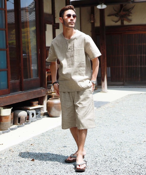 jiggys shop（ジギーズショップ）の「しじら織り甚平 上下セット お祭り 花火大会 父の日 プレゼント ギフト（浴衣・メンズ・ブラック系その他/グレー系その他/ブルー系その他5/ブラック系その他3/ホワイト系その他/ブラック系その他5/ブルー系その他/ブラック系その他7/ブルー系その他3/その他/ブルー系その他4/グレー系その他2/ブルー系その他6/ブラック系その他2/ブラック系その他4/ホワイト系その他2/ブラック系その他6/ブルー系その他2/グレー系その他4/グレー系その他3・LARGE/MEDIUM/SMALL/X-LARGE）」の22枚目の写真