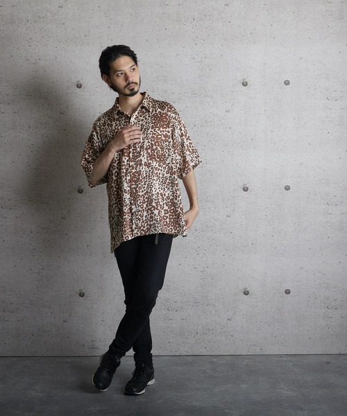 CERCA（チェルカ）の「FL/ヒョウ柄レギュラー半袖シャツ（シャツ