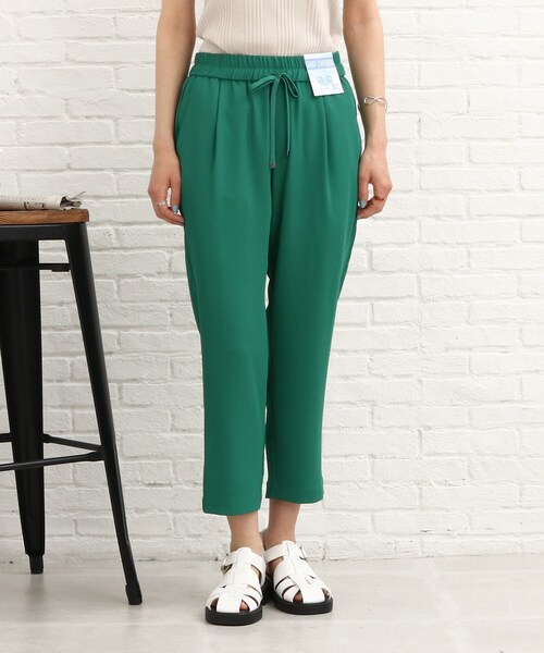 SHOO・LA・RUE（シューラルー）の「◆【S-L】ひんやりサマーイージーパンツ（その他パンツ・レディース・グリーン/ブラック/ライトベージュ・02/01/03）」の4枚目の写真