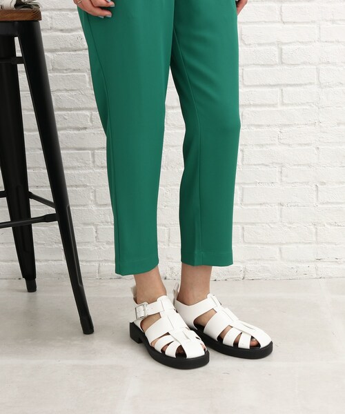 SHOO・LA・RUE（シューラルー）の「◆【S-L】ひんやりサマーイージーパンツ（その他パンツ・レディース・グリーン/ブラック/ライトベージュ・02/01/03）」の9枚目の写真