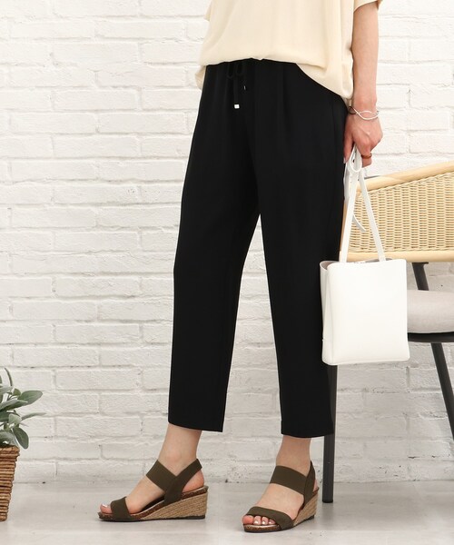 SHOO・LA・RUE（シューラルー）の「◆【S-L】ひんやりサマーイージーパンツ（その他パンツ・レディース・グリーン/ブラック/ライトベージュ・02/01/03）」の19枚目の写真