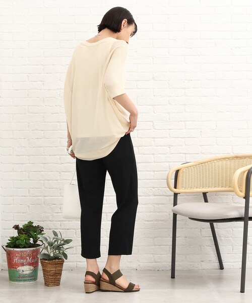 SHOO・LA・RUE（シューラルー）の「◆【S-L】ひんやりサマーイージーパンツ（その他パンツ・レディース・グリーン/ブラック/ライトベージュ・02/01/03）」の22枚目の写真