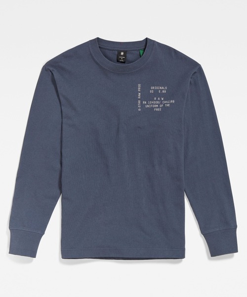 G-Star RAW Type Face Graphic Top - T-shirt Donna Con Stampa Grafica Fronte/retro, Girocollo A Costine, Maniche Corte, Orlo Dritto