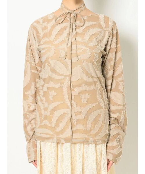 merry jenny（メリージェニー）の「オパールホルターネックカットソー（Tシャツ/カットソー・レディース・オレンジ/ベージュ・FREE）」の2枚目の写真