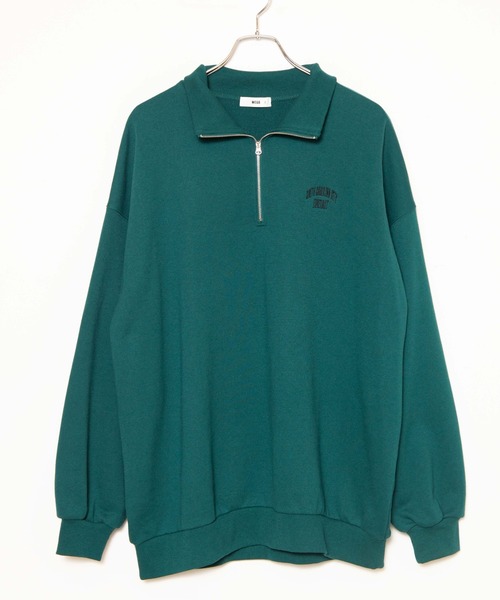 WEGO（ウィゴー）の「WEGO/オーバーサイズハーフジッププルオーバー（スウェット・レディース・ブラック/オレンジ/オートミール/ブルー系その他/グリーン系その他/ライトピンク/グレー系その他/サックスブルー/ホワイト/ブラック系その他/ライトパープル・FREE）」の12枚目の写真