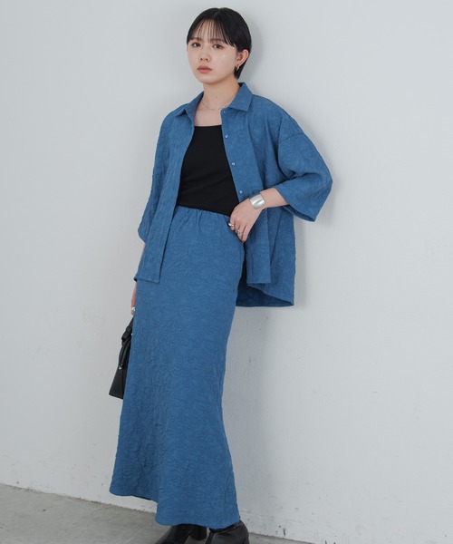 the toe ザトゥー　ミッドタウンジャガードスカート Midtown Jacquard Skirt – THE TOÉ