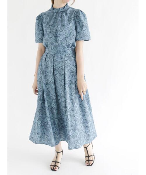 Te chichi（テチチ）の「フルーツ柄タックフレアスカート（スカート・レディース・イエロー/ブルー・ﾌﾘ-）」の10枚目の写真