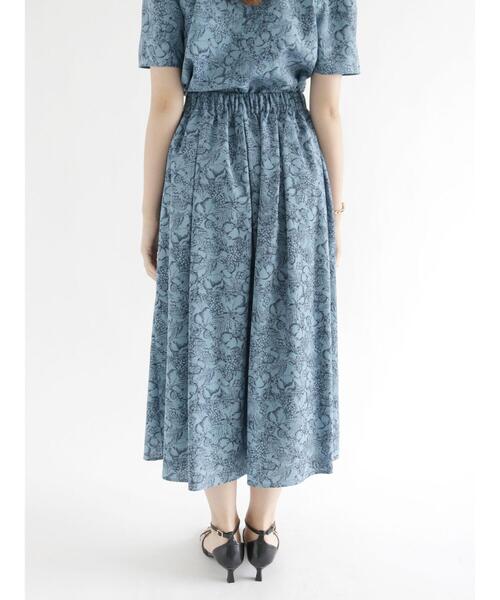 Te chichi（テチチ）の「フルーツ柄タックフレアスカート（スカート・レディース・イエロー/ブルー・ﾌﾘ-）」の12枚目の写真