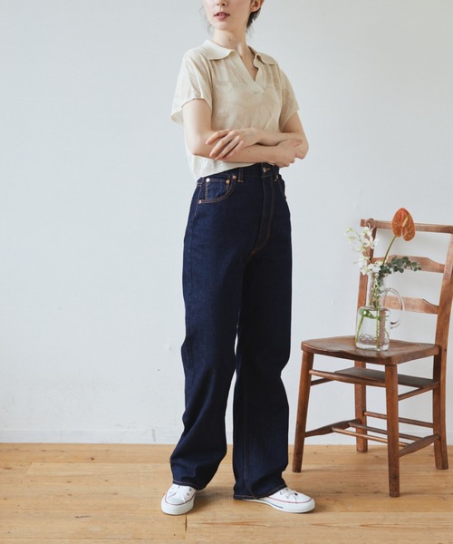 idem（イデム）の「flower knit vest layered onepiece/ニット