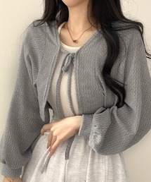 ルーズスリーブ ショートカーディガン