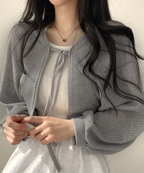 Dita Muaj.（ディータムアージュ）の「ルーズスリーブ ショートカーディガン（カーディガン/ボレロ・レディース・ホワイト/グレー/ブラック・FREE）」の11枚目の写真