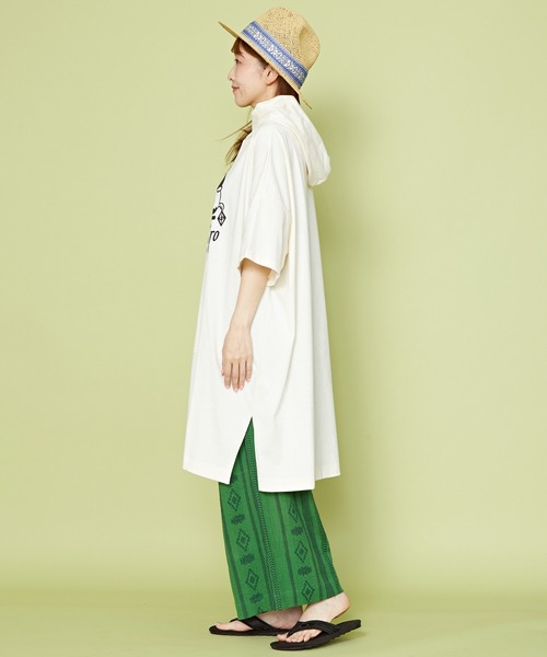 チャイハネ（チャイハネ）の「【チャイハネ】TRIO the TONTTARO サウナポンチョワンピース（ワンピース・レディース・ホワイト/ネイビー/グリーン・FREE）」の11枚目の写真