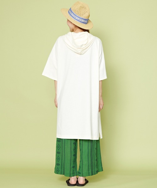 チャイハネ（チャイハネ）の「【チャイハネ】TRIO the TONTTARO サウナポンチョワンピース（ワンピース・レディース・ホワイト/ネイビー/グリーン・FREE）」の6枚目の写真