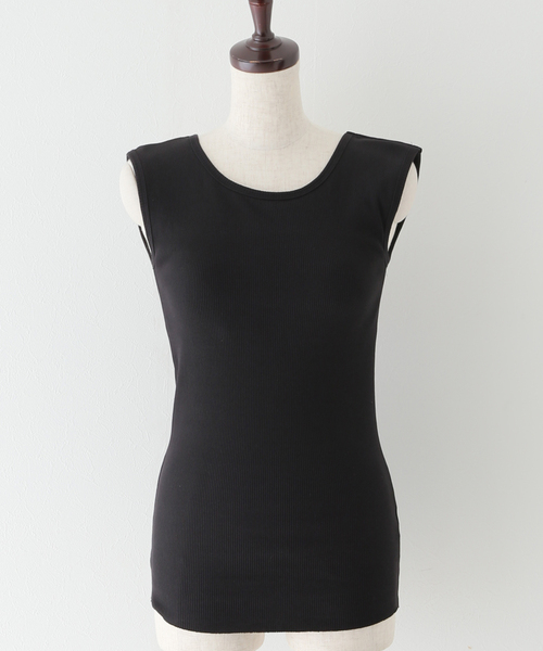 SLOBE IENA（スローブイエナ）の「【Loro / ローロ】 Ayatori ノースリーブ（Tシャツ/カットソー・レディース・ブラック/アイボリー・FREE）」の14枚目の写真