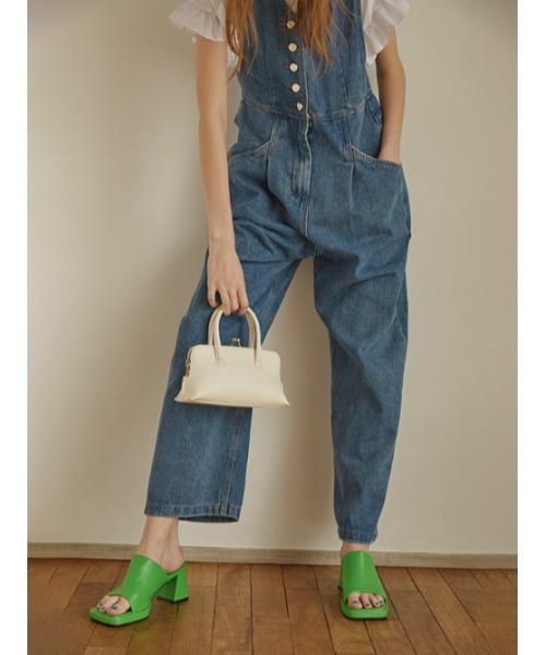 AMAIL(アマイル)の「Denim Straight coverall(サロペット/オーバーオール・レディース・ブルー・FREE)」の13枚目の写真