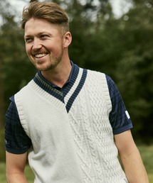 adidas（アディダス）の「ADICROSS クレイジーパターン チルデンセーターベスト【adidas Golf/アディダスゴルフ】（ベスト）」