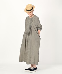 ✨新品✨22AW✨45R✨秋風カディのドレス✨ワンピース 45R（フォーティファイブアール）の「秋風カディのドレス