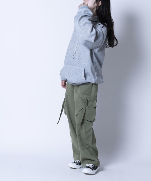 ARCADE（アーケード）の「春服 韓国風 オーバーサイズ ワンポイント フーディー スウェット パーカー -ARCADE Limited Line-（パーカー・メンズ・エメラルドブルー/ブラック/グレー/ブルー系1/レッド系1・M/L）」の18枚目の写真