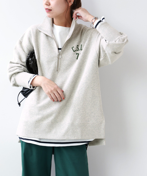 JOURNAL STANDARD relume - ロゴスエットハーフジッププルオーバー JOURNAL STANDARD relume（ジャーナルスタンダード レリューム