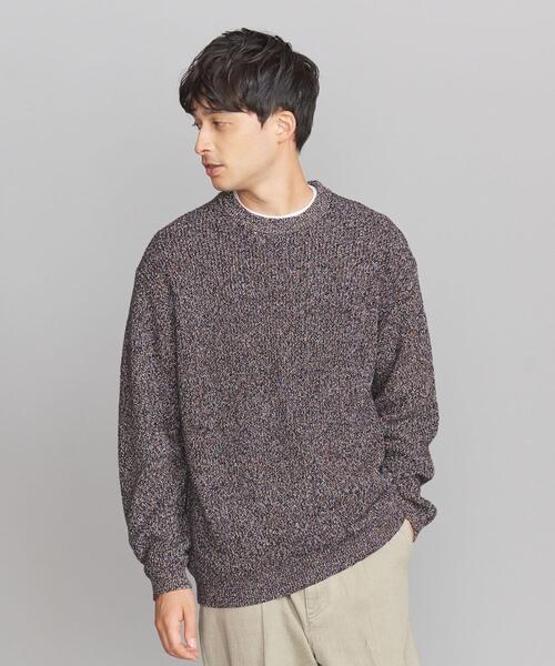 BEAUTY&YOUTH UNITED ARROWS（ビューティーアンドユースユナイテッドアローズ）の「クリスプ アゼ フォルム クルーネック ニット（ニット/セーター・メンズ・ブラック/ケリー/ナチュラル/その他1/その他2・L/S/M/XL）」の19枚目の写真