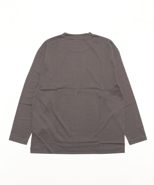 ATON（エイトン）の「ATON (エイトン)22FW SUVIN60/2 | OVERSIZED L/S T-SHIRT（Tシャツ/カットソー・メンズ・ホワイト/ブラック/チャコール・2/4/6）」の8枚目の写真