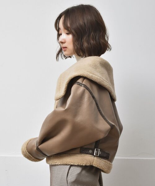 RETRO GIRL（レトロガール）の「FレザームートンJK（ムートンコート・レディース・ナチュラル/ライトブラウン・FREE）」の22枚目の写真