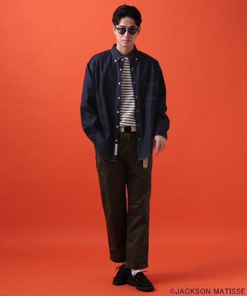 BAYFLOW(ベイフロー)の「【JACKSON MATISSE×CANTON×BAYFLOW】デニムシャツ(シャツ/ブラウス・メンズ・ネイビー/サックスブルー・MEDIUM/LARGE)」の4枚目の写真