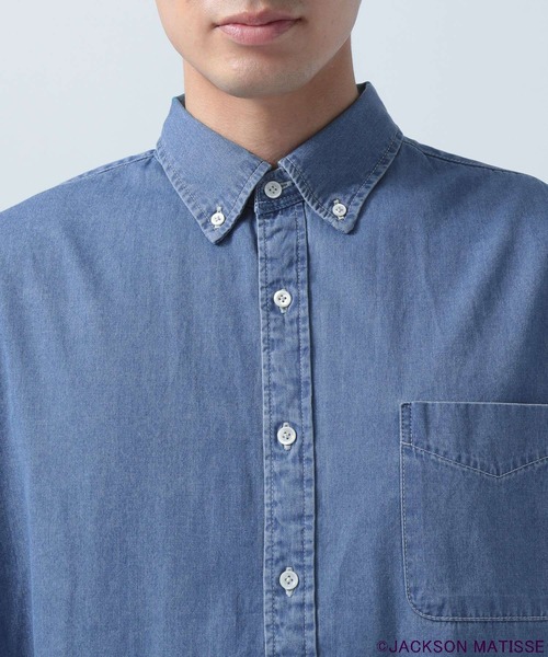 BAYFLOW(ベイフロー)の「【JACKSON MATISSE×CANTON×BAYFLOW】デニムシャツ(シャツ/ブラウス・メンズ・ネイビー/サックスブルー・MEDIUM/LARGE)」の13枚目の写真