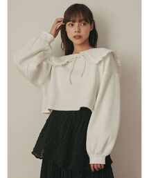 merry jenny | フリルリボントレーナー(Tシャツ/カットソー)