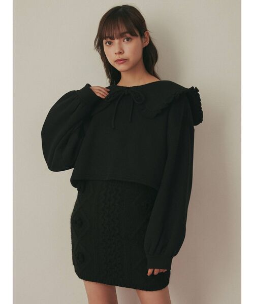 MERRYME フリルトレーナー merry jenny（メリージェニー）の「フリルリボントレーナー（Tシャツ