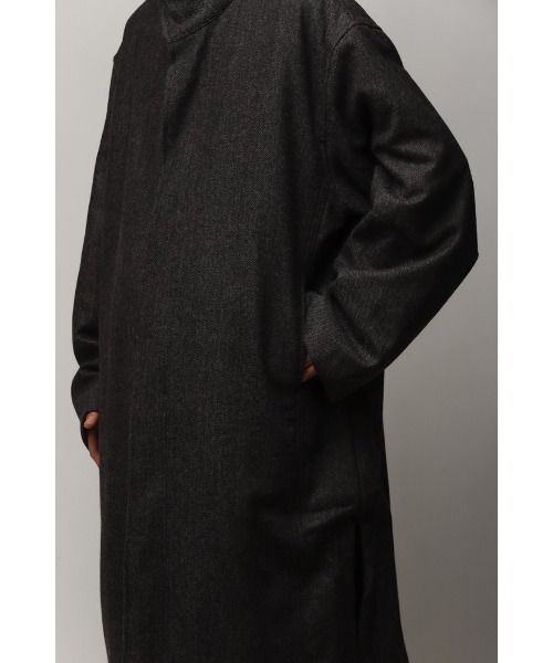Badhiya（バディ―ヤ）の「STAND COAT - wool tweed（その他アウター・メンズ・ブラック/ブラウン/グレー・FREE）」の11枚目の写真