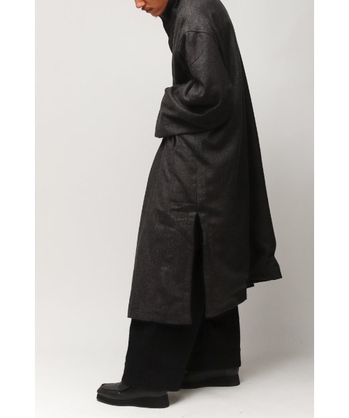 Badhiya（バディ―ヤ）の「STAND COAT - wool tweed（その他アウター・メンズ・ブラック/ブラウン/グレー・FREE）」の12枚目の写真
