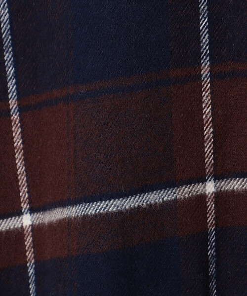 ONIGIRI（オニギリ）の「チェック柄　シャツワンピース（シャツワンピース・レディース・ネイビー/グリーン・FREE）」の18枚目の写真